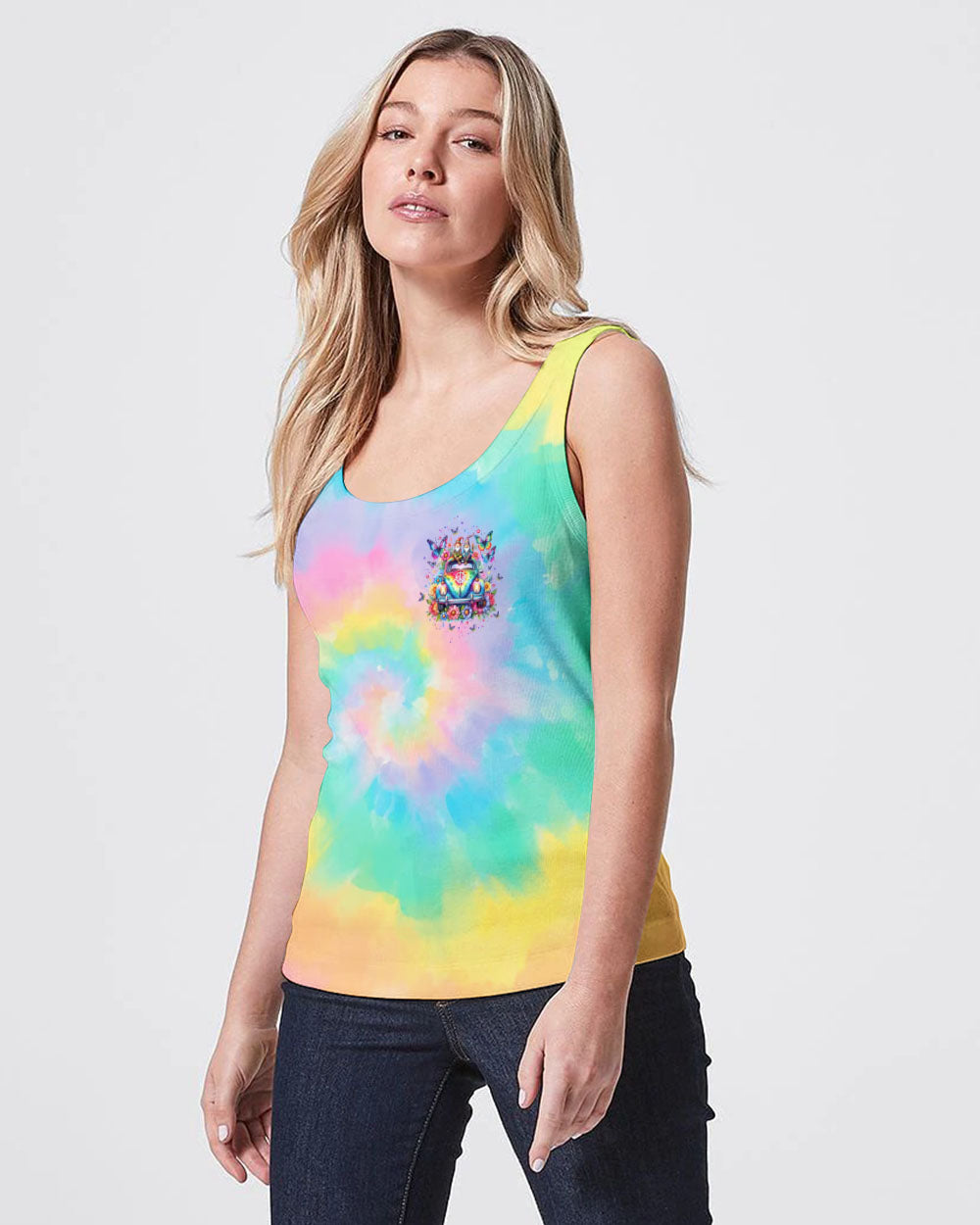BE KIND CAR TIE DYE ALL OVER PRINT - TLTW3101242