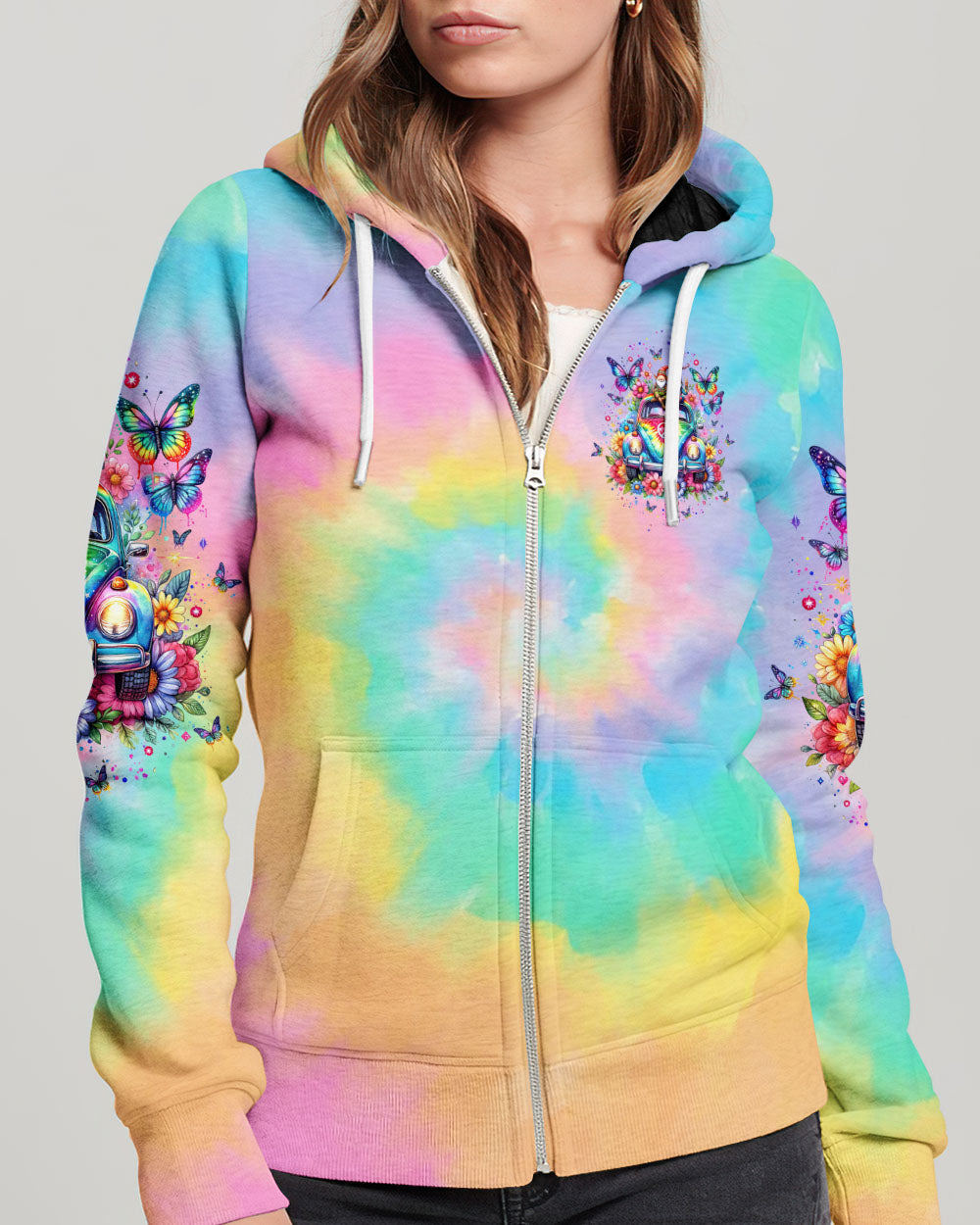 BE KIND CAR TIE DYE ALL OVER PRINT - TLTW3101242