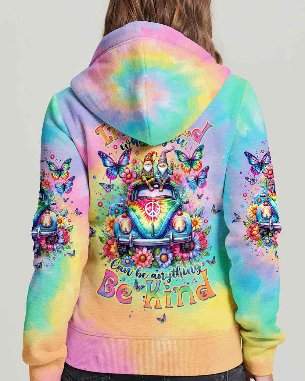 BE KIND CAR TIE DYE ALL OVER PRINT - TLTW3101242