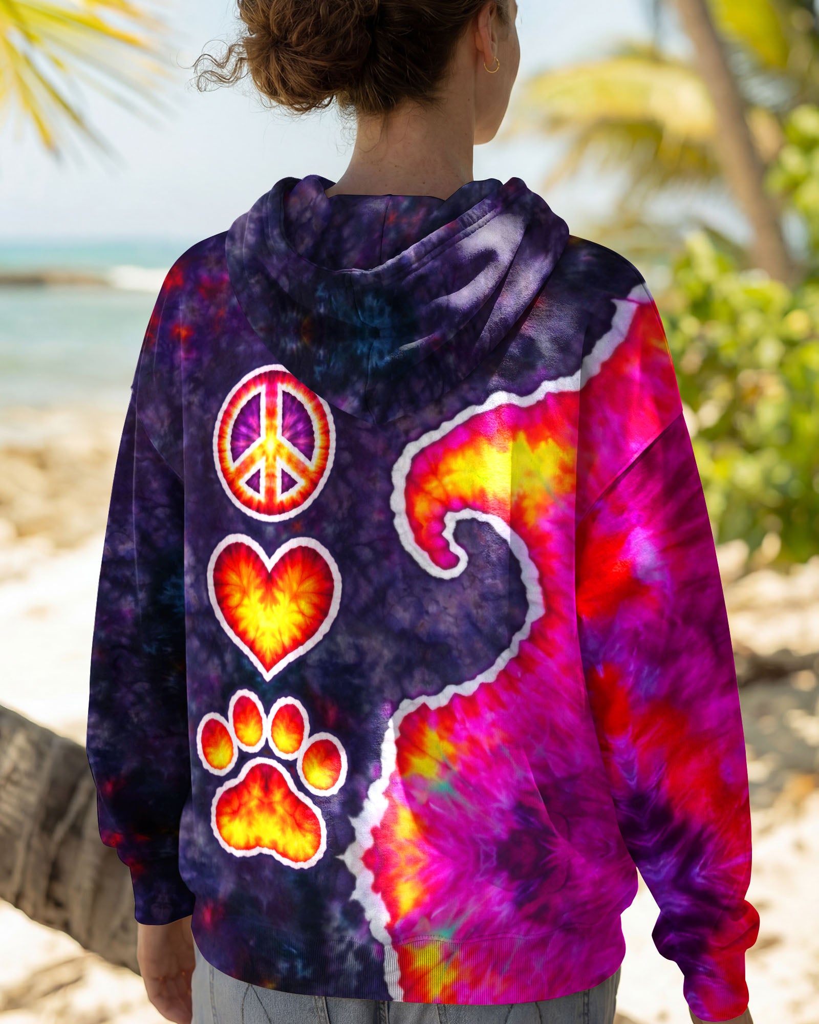 PEACE LOVE PAW SWIRL ALL OVER PRINT - TLTW3103261