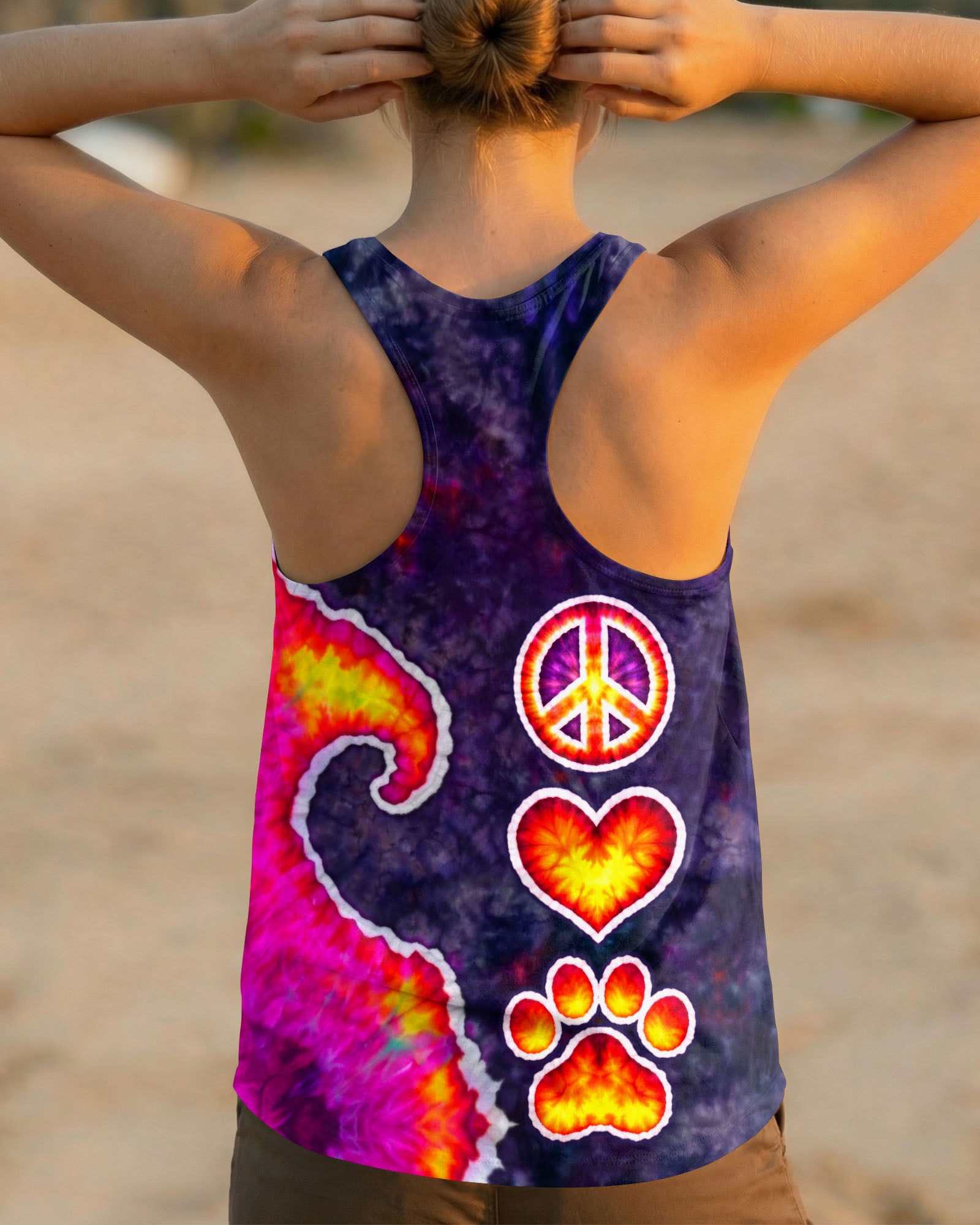 PEACE LOVE PAW SWIRL ALL OVER PRINT - TLTW3103261