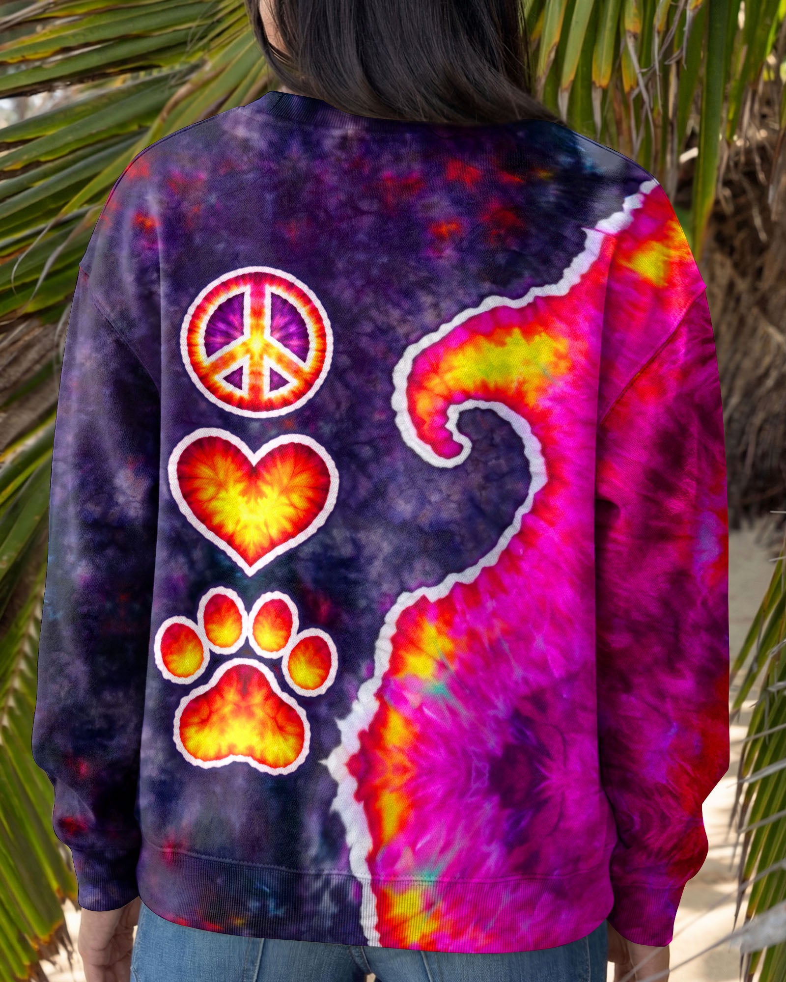 PEACE LOVE PAW SWIRL ALL OVER PRINT - TLTW3103261