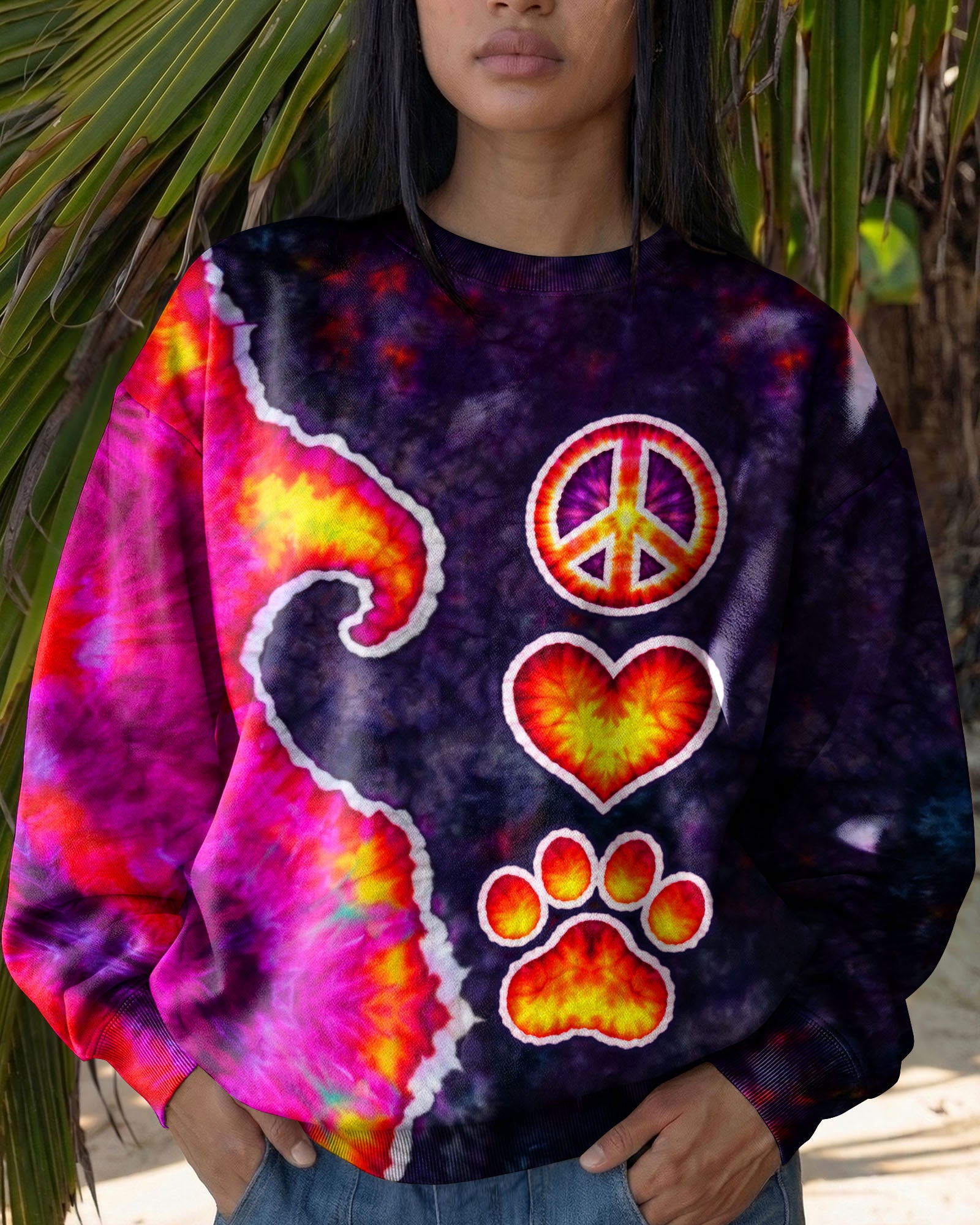 PEACE LOVE PAW SWIRL ALL OVER PRINT - TLTW3103261