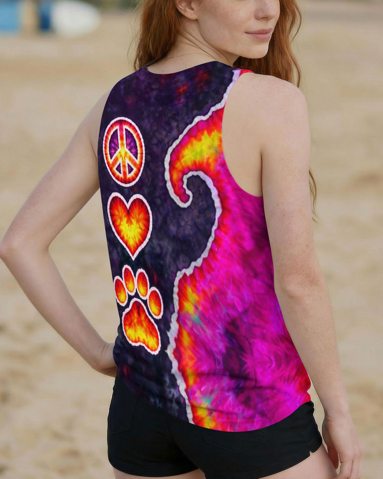 PEACE LOVE PAW SWIRL ALL OVER PRINT - TLTW3103261