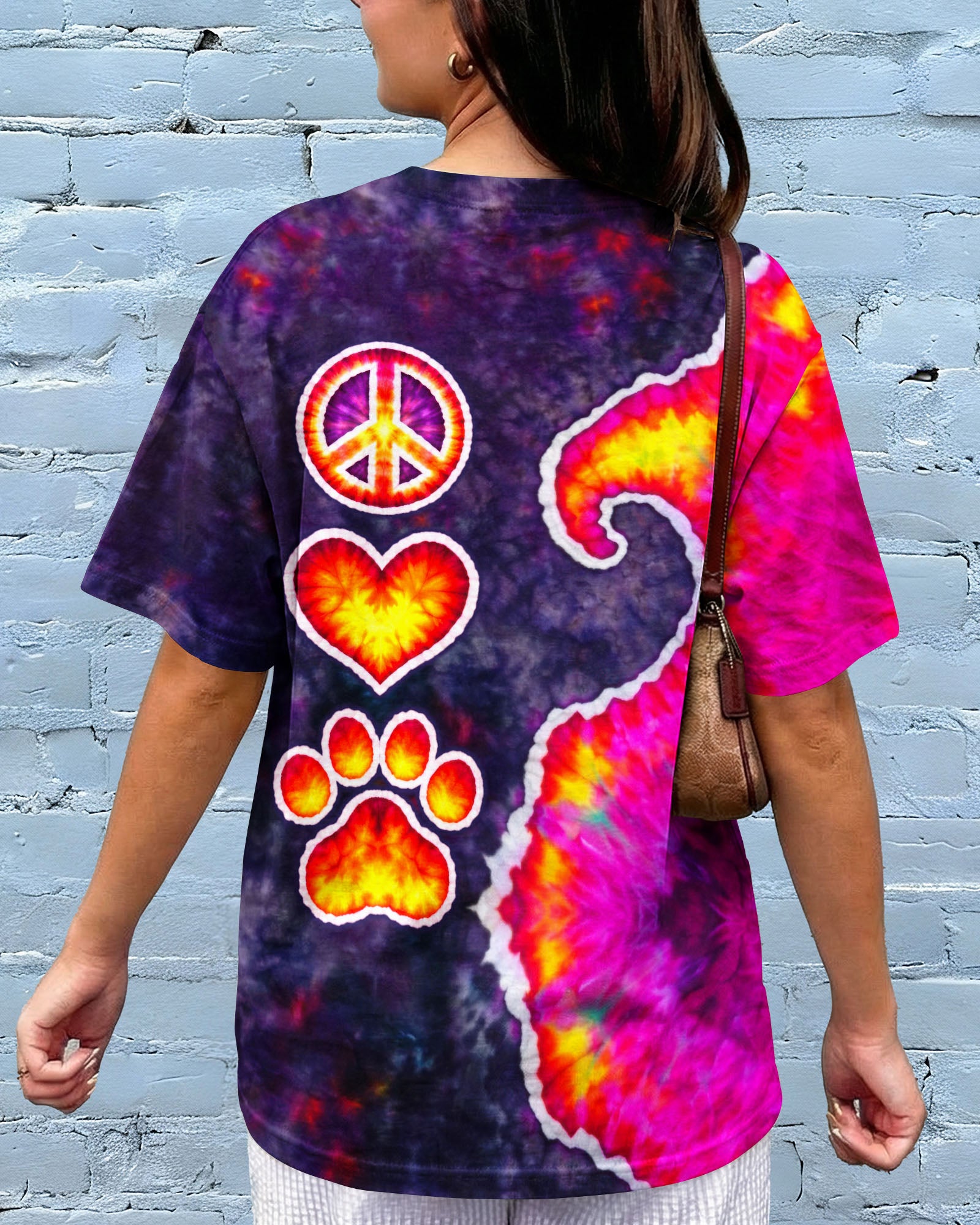 PEACE LOVE PAW SWIRL ALL OVER PRINT - TLTW3103261