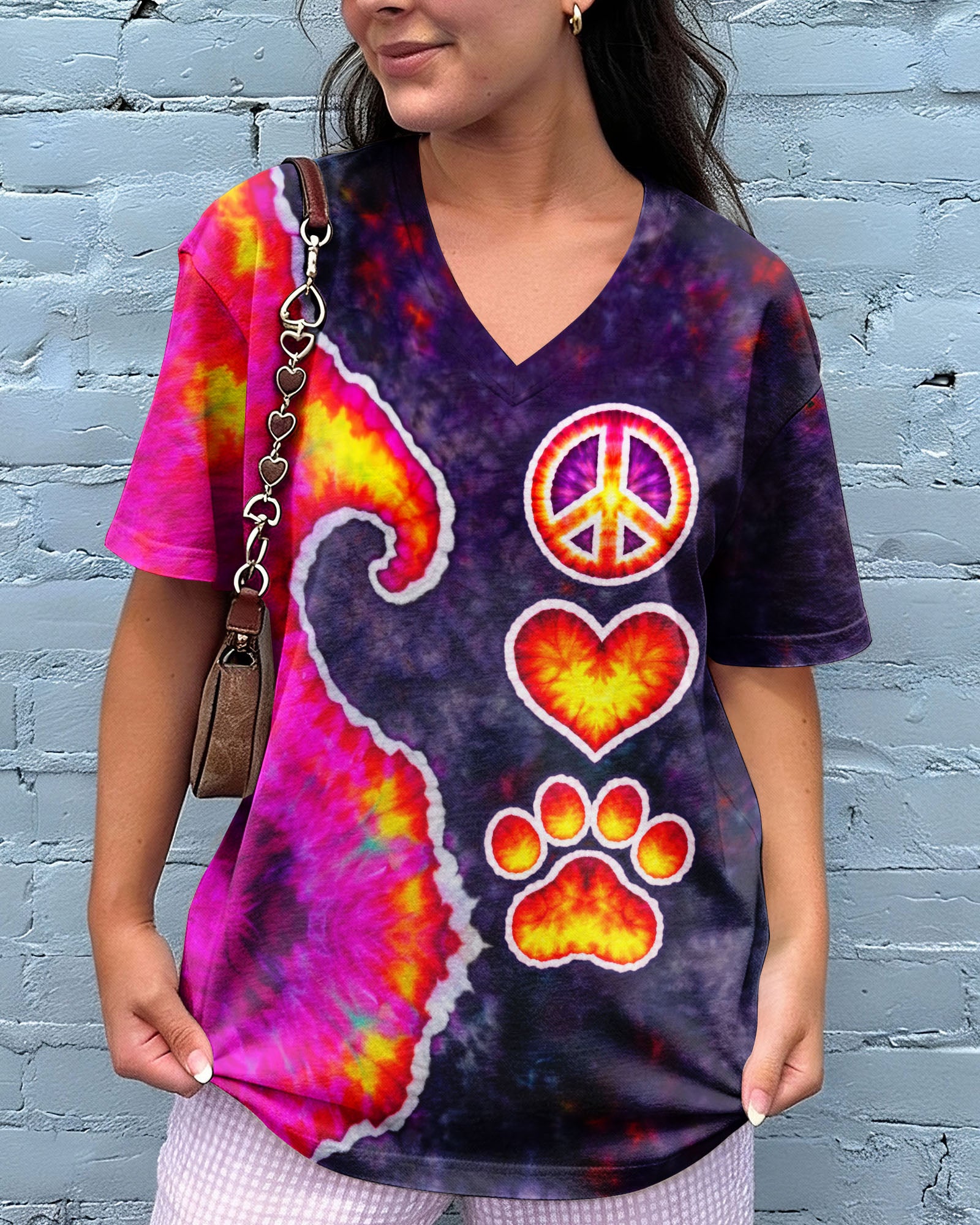 PEACE LOVE PAW SWIRL ALL OVER PRINT - TLTW3103261