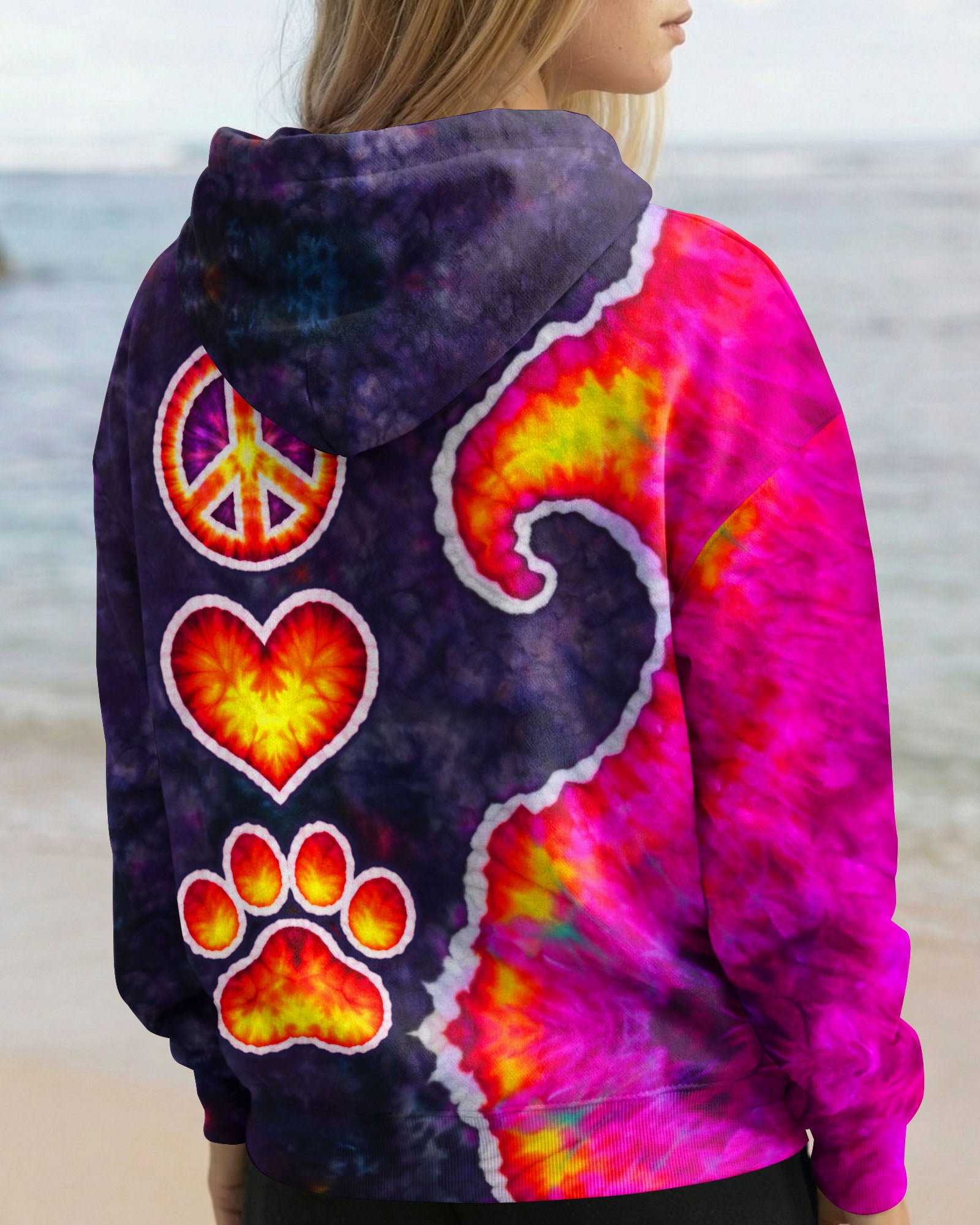 PEACE LOVE PAW SWIRL ALL OVER PRINT - TLTW3103261