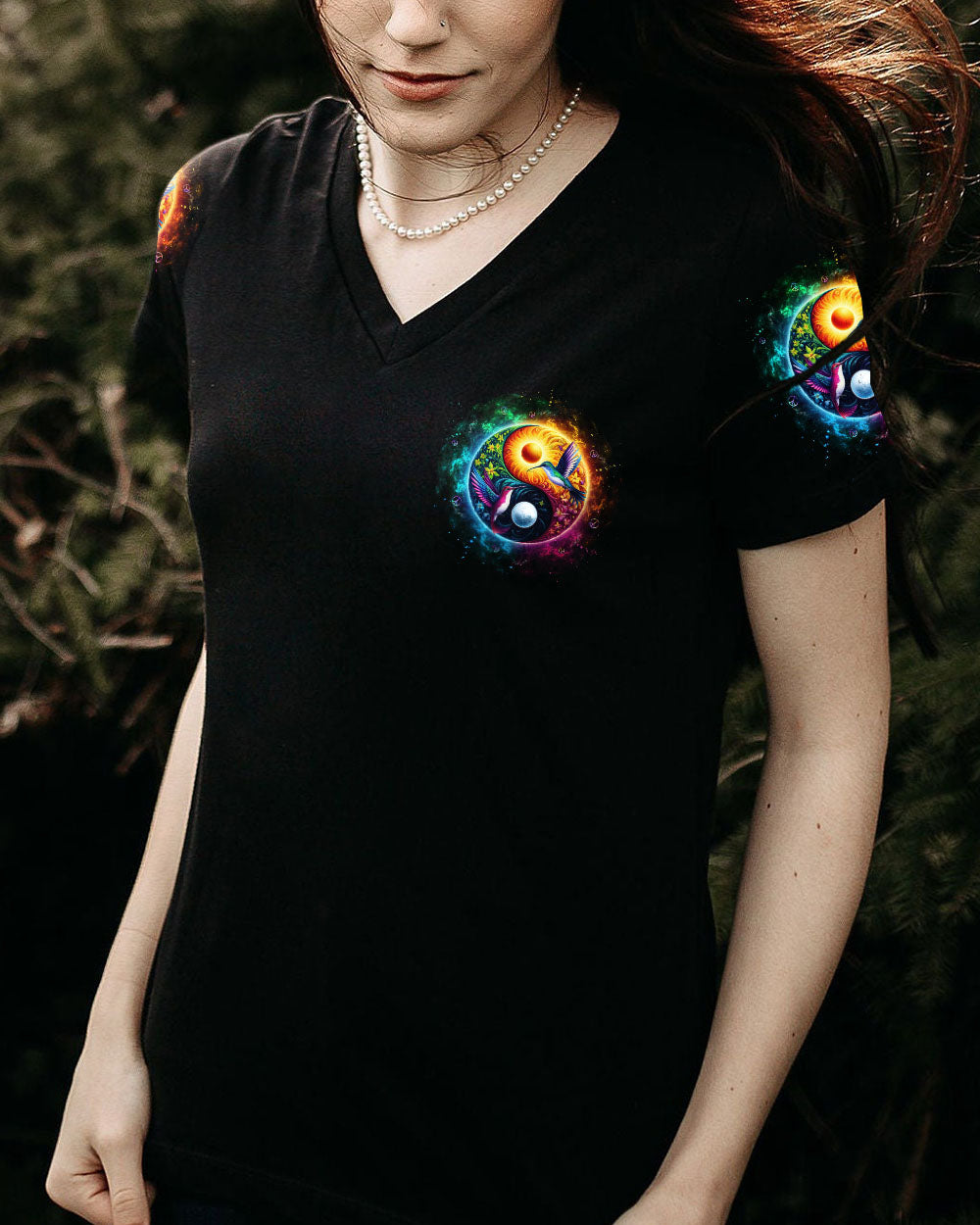 LIVE BY THE SUN YINYANG HUMMINGBIRD ALL OVER PRINT - TLTW3107245