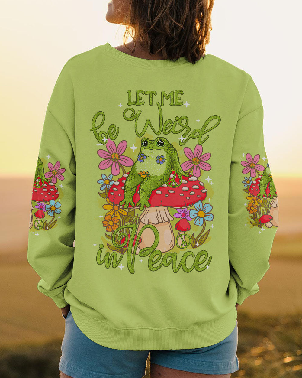 LET ME BE WEIRD IN PEACE FROG ALL OVER PRINT - TY0203241