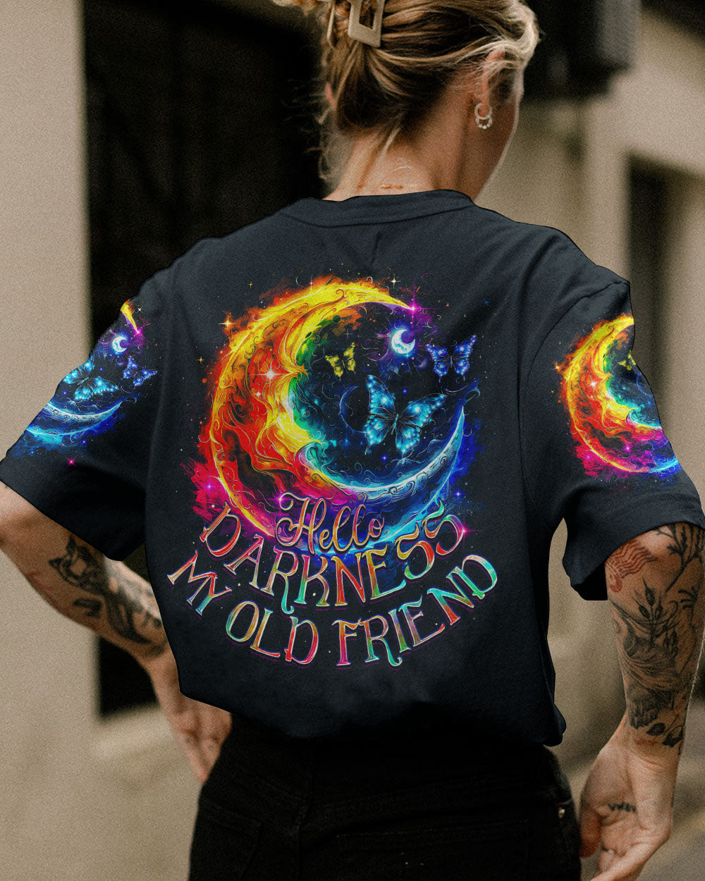 HELLO DARKNESS MY OLD FRIEND MOON ALL OVER PRINT - TY0203242