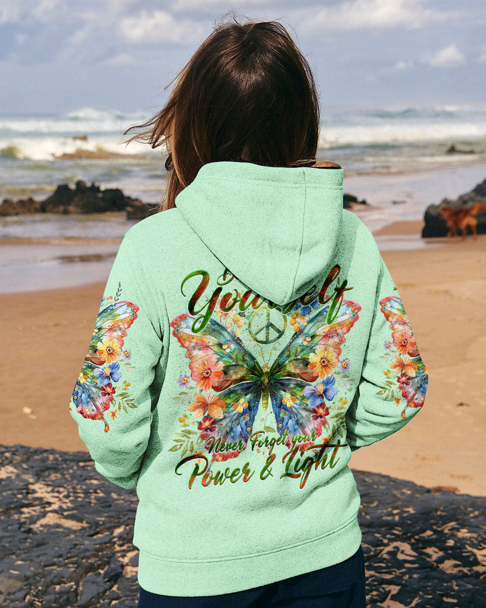 BE PROUD OF YOURSELF BUTTERFLY ALL OVER PRINT - TY0204243