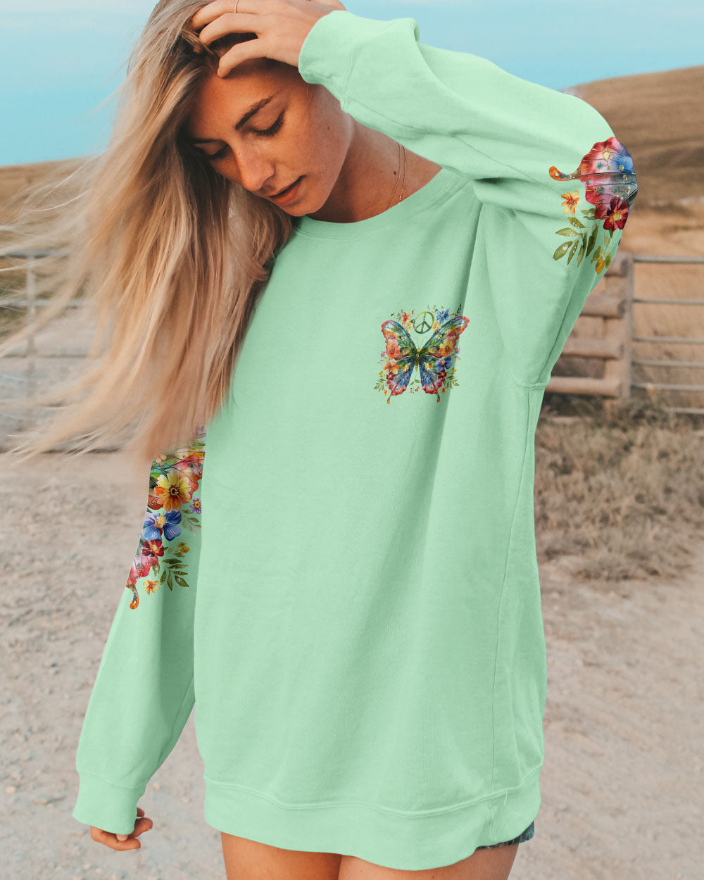 BE PROUD OF YOURSELF BUTTERFLY ALL OVER PRINT - TY0204243