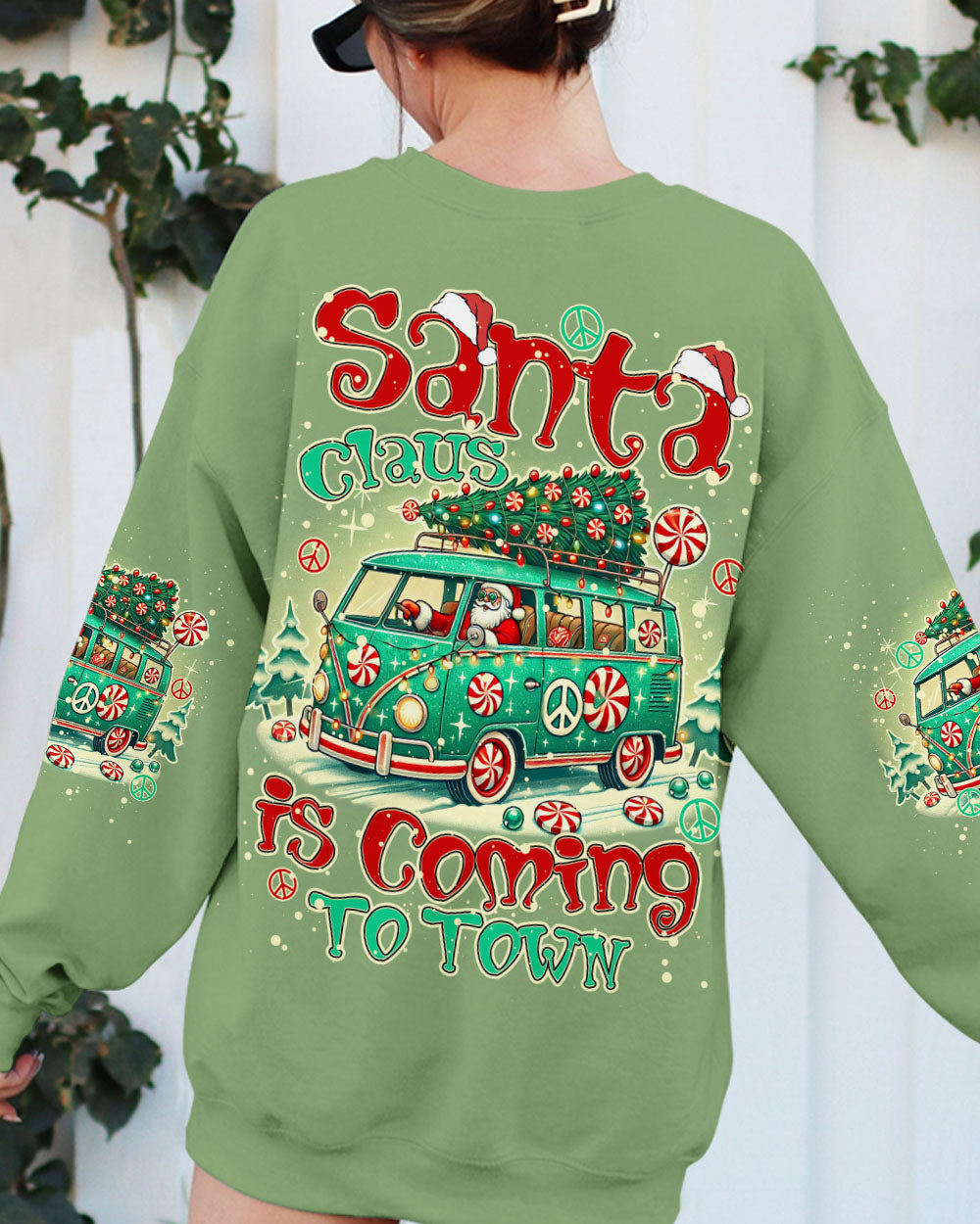 SANTA CLAUS IS COMING CHRISTMAS ALL OVER PRINT - TY0210241