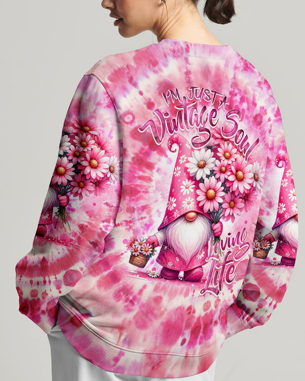 A VINTAGE SOUL LOVING LIFE GNOMIE TIE DYE ALL OVER PRINT - TY0302242