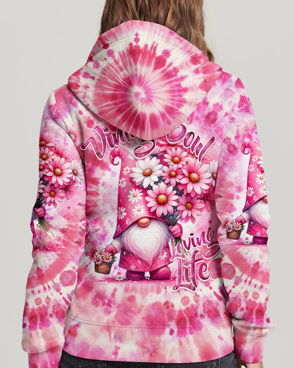 A VINTAGE SOUL LOVING LIFE GNOMIE TIE DYE ALL OVER PRINT - TY0302242