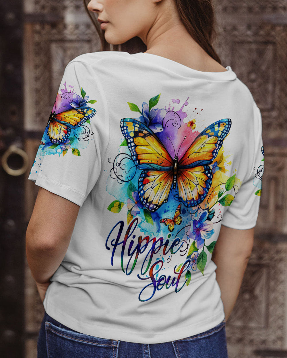 HIPPIE SOUL BUTTERFLY ALL OVER PRINT - TY0304242