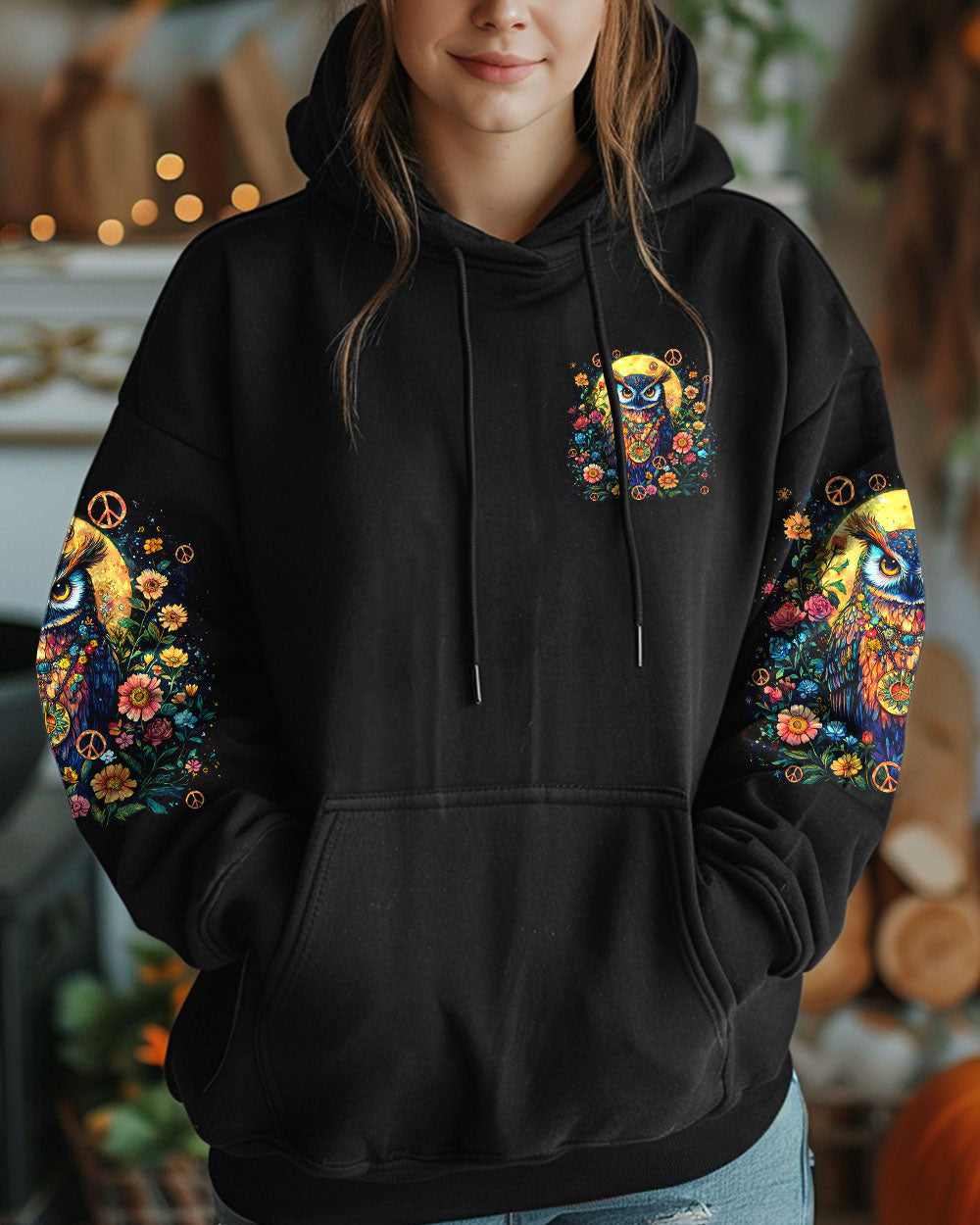 WHISPER WORDS OF WISDOM LET IT BE OWL ALL OVER PRINT - TY0312241