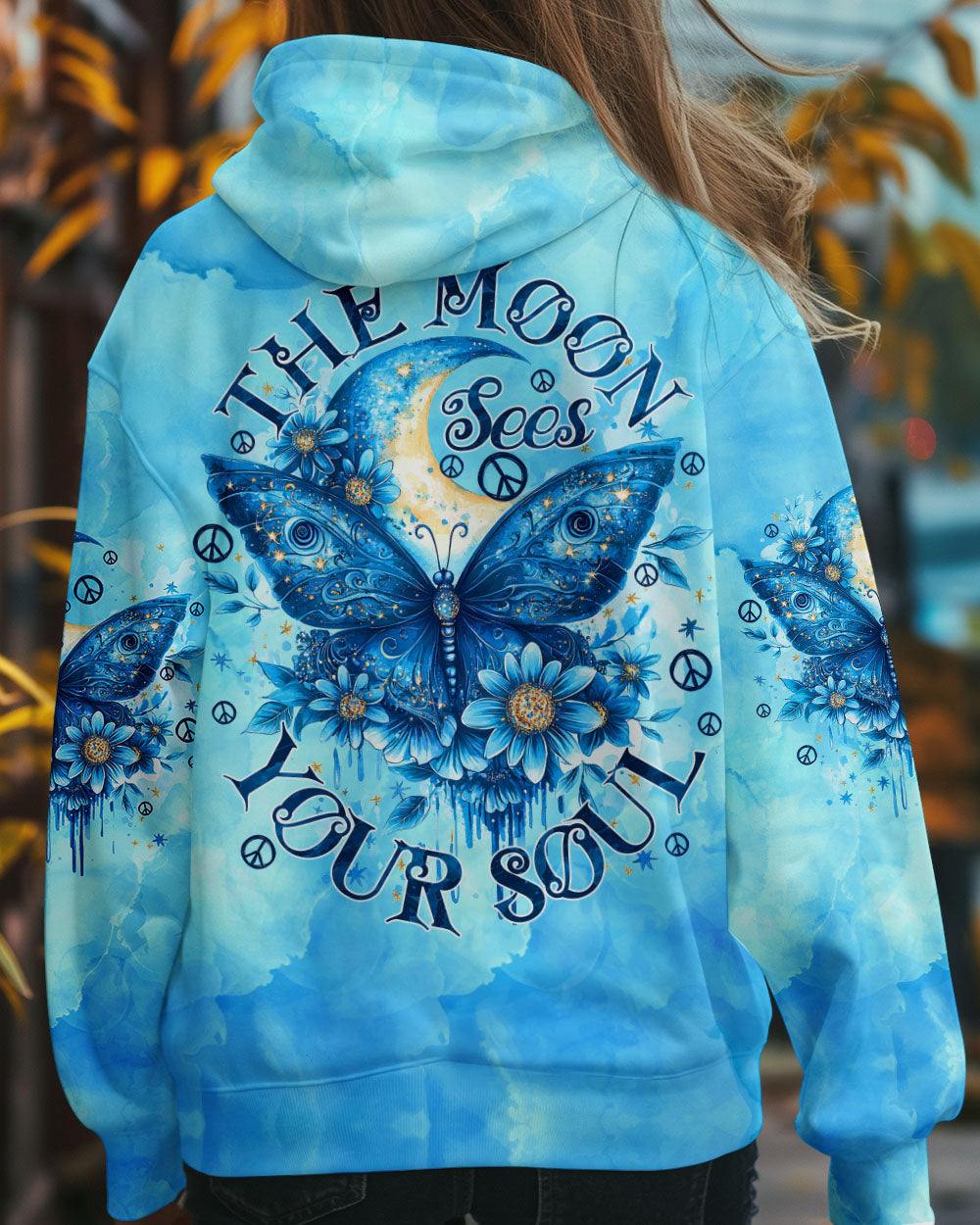 THE MOON SEES YOUR SOUL BUTTERFLY ALL OVER PRINT - TY0312242