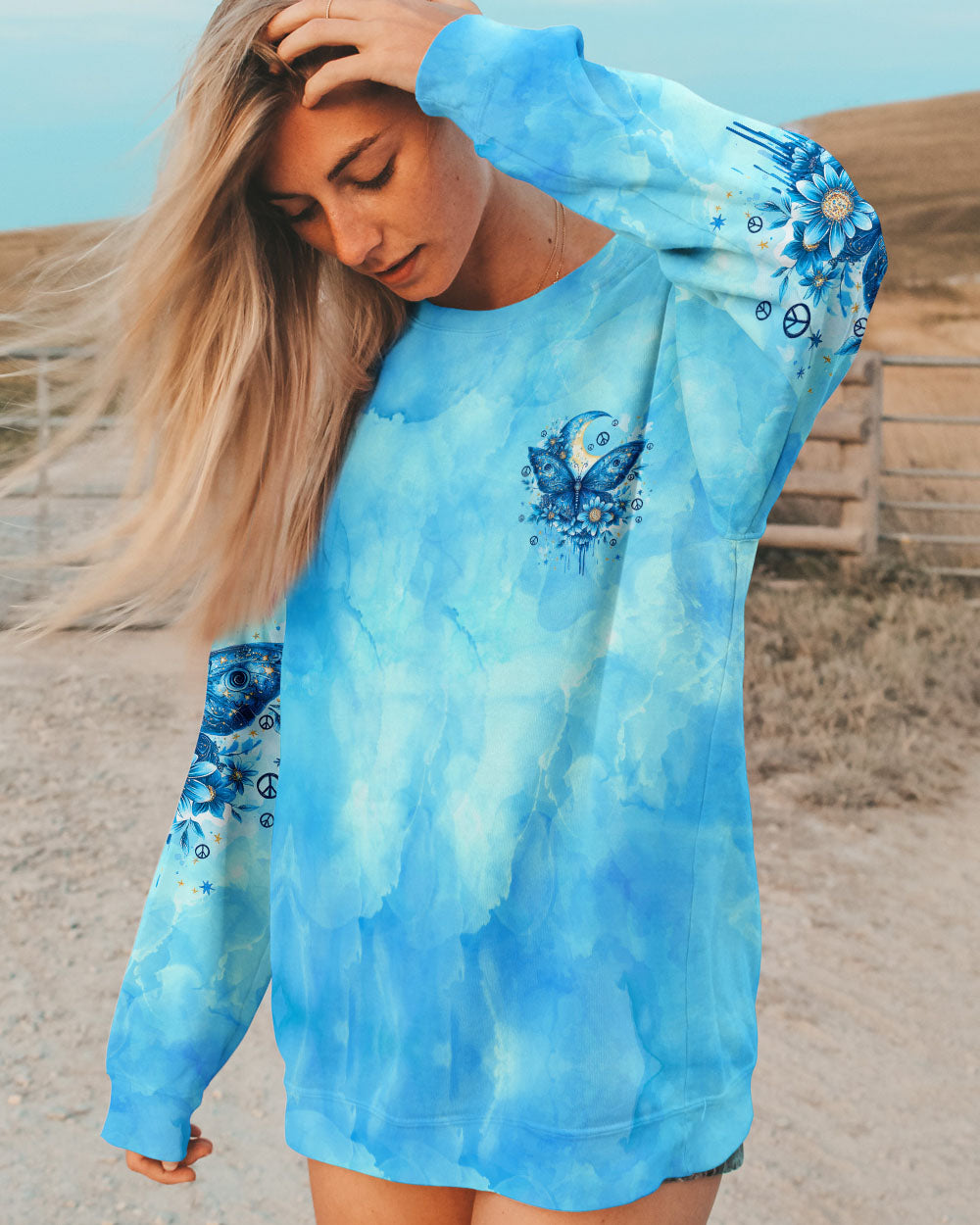THE MOON SEES YOUR SOUL BUTTERFLY ALL OVER PRINT - TY0312242