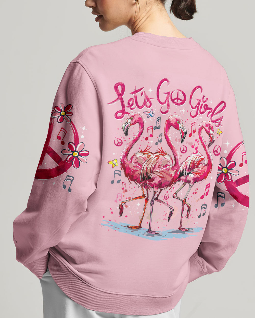 LET'S GO GIRLS FLAMINGOS ALL OVER PRINT - TY0404241