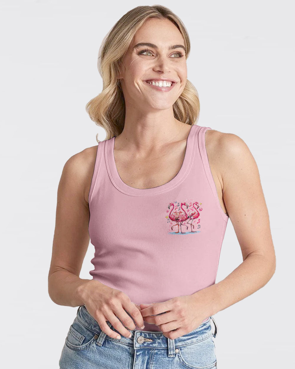 LET'S GO GIRLS FLAMINGOS ALL OVER PRINT - TY0404241