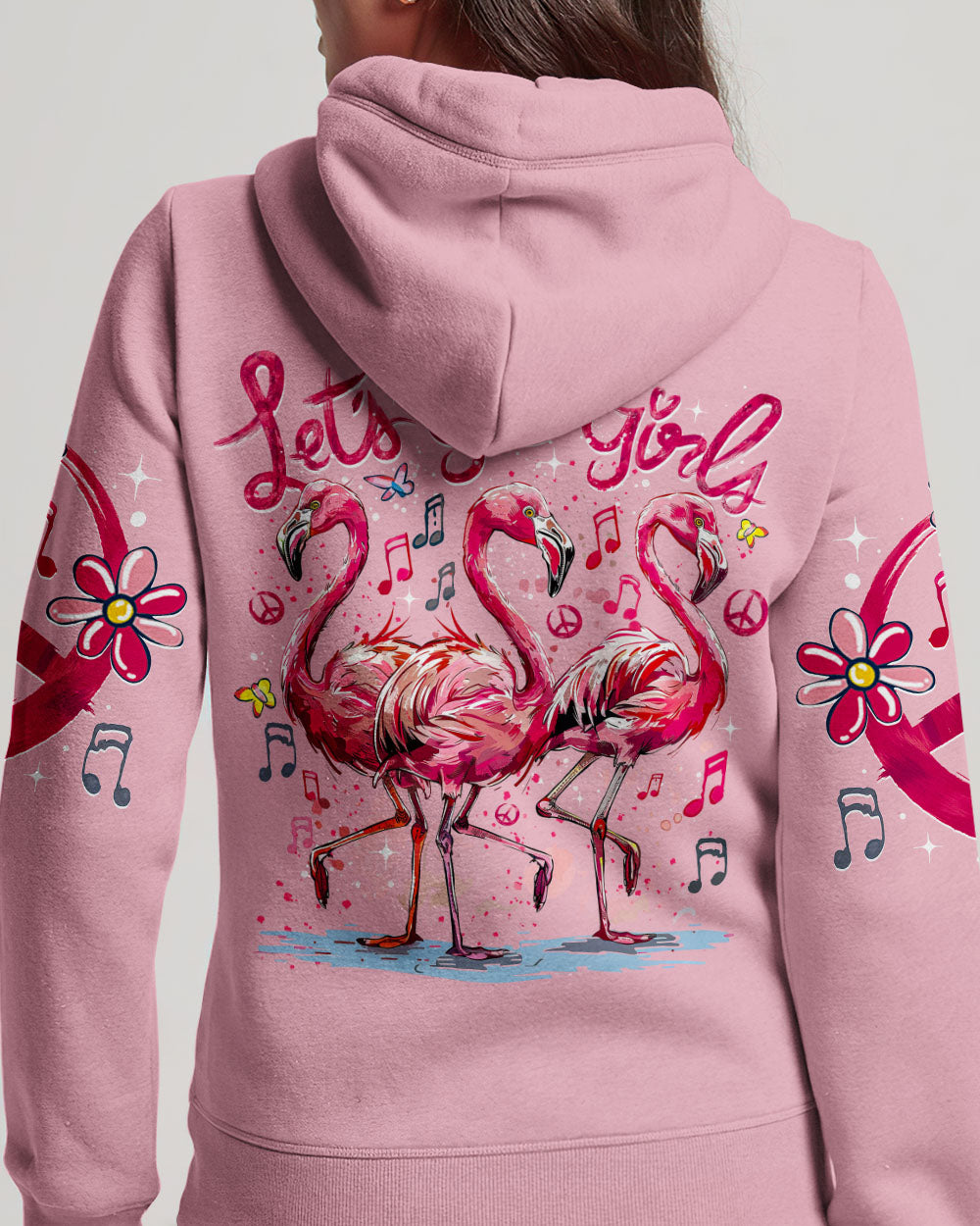 LET'S GO GIRLS FLAMINGOS ALL OVER PRINT - TY0404241