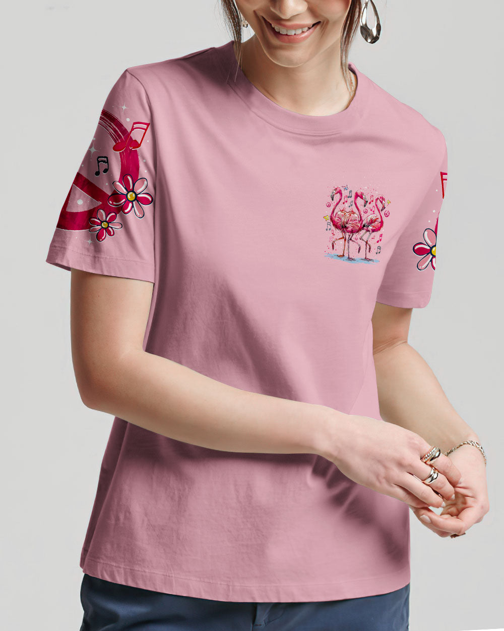 LET'S GO GIRLS FLAMINGOS ALL OVER PRINT - TY0404241