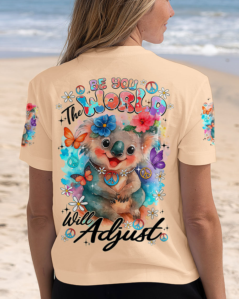 BE YOU THE WORLD WILL ADJUST KOALA ALL OVER PRINT - TY0409251