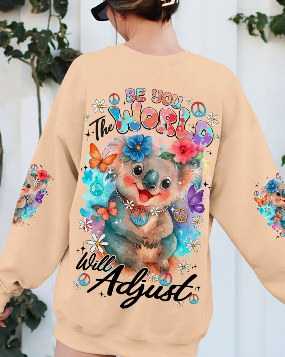 BE YOU THE WORLD WILL ADJUST KOALA ALL OVER PRINT - TY0409251