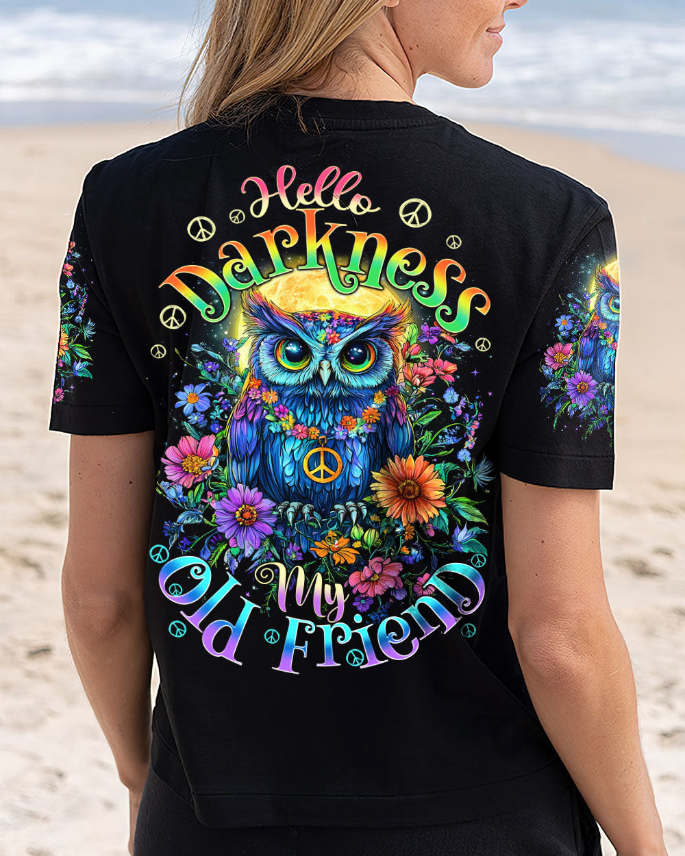 HELLO DARKNESS MY OLD FRIEND OWL ALL OVER PRINT - TY0412241