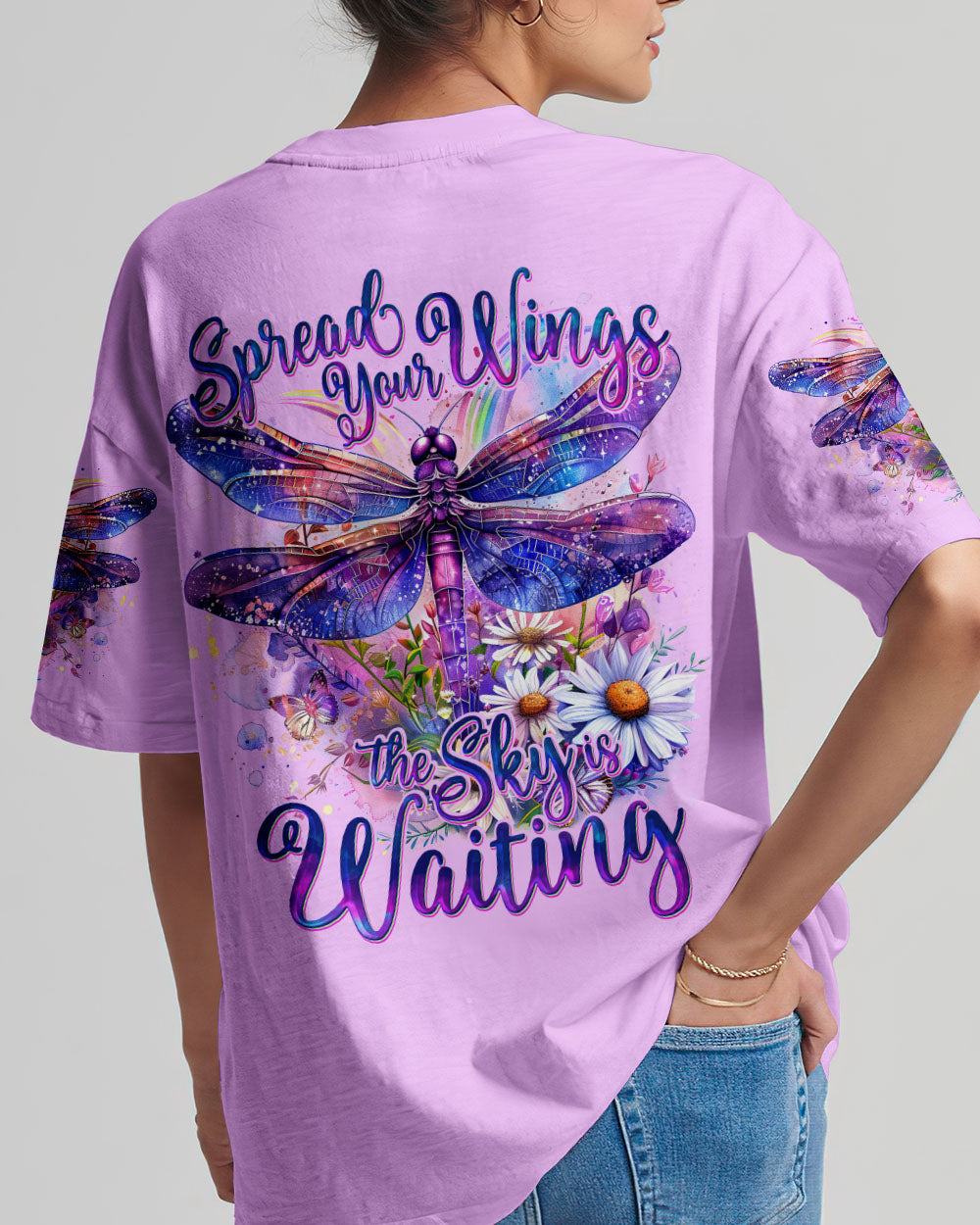 THE SKY IS WAITING DRAGONFLY ALL OVER PRINT - TY0603241