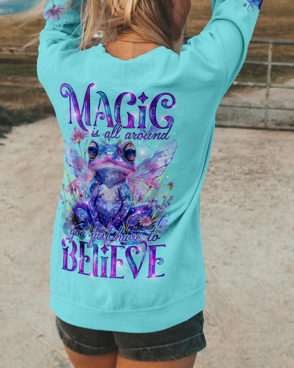 MAGIC IS ALL AROUND FROG ALL OVER PRINT - TY0603242