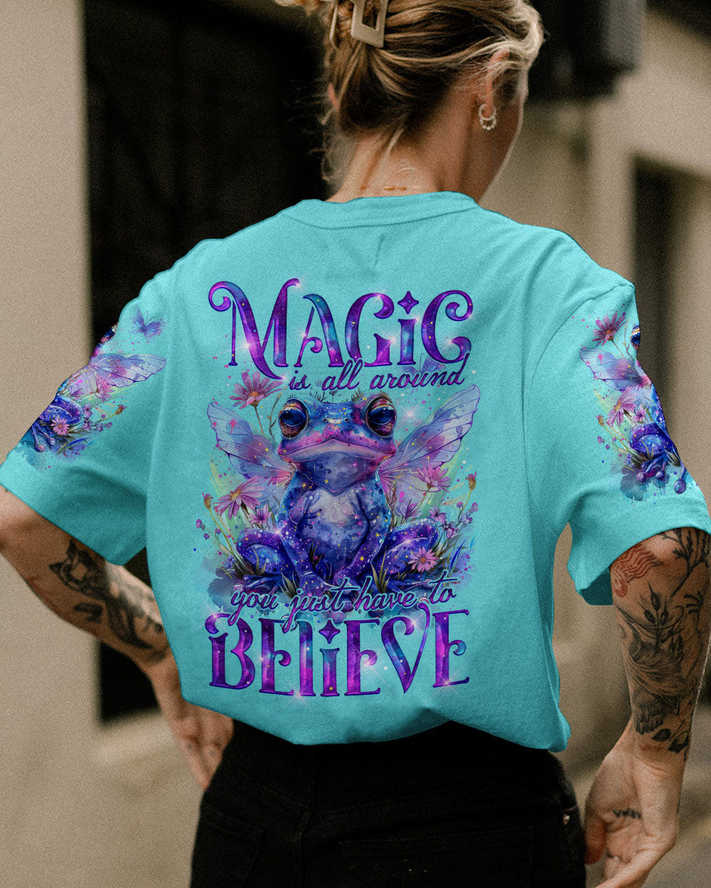MAGIC IS ALL AROUND FROG ALL OVER PRINT - TY0603242