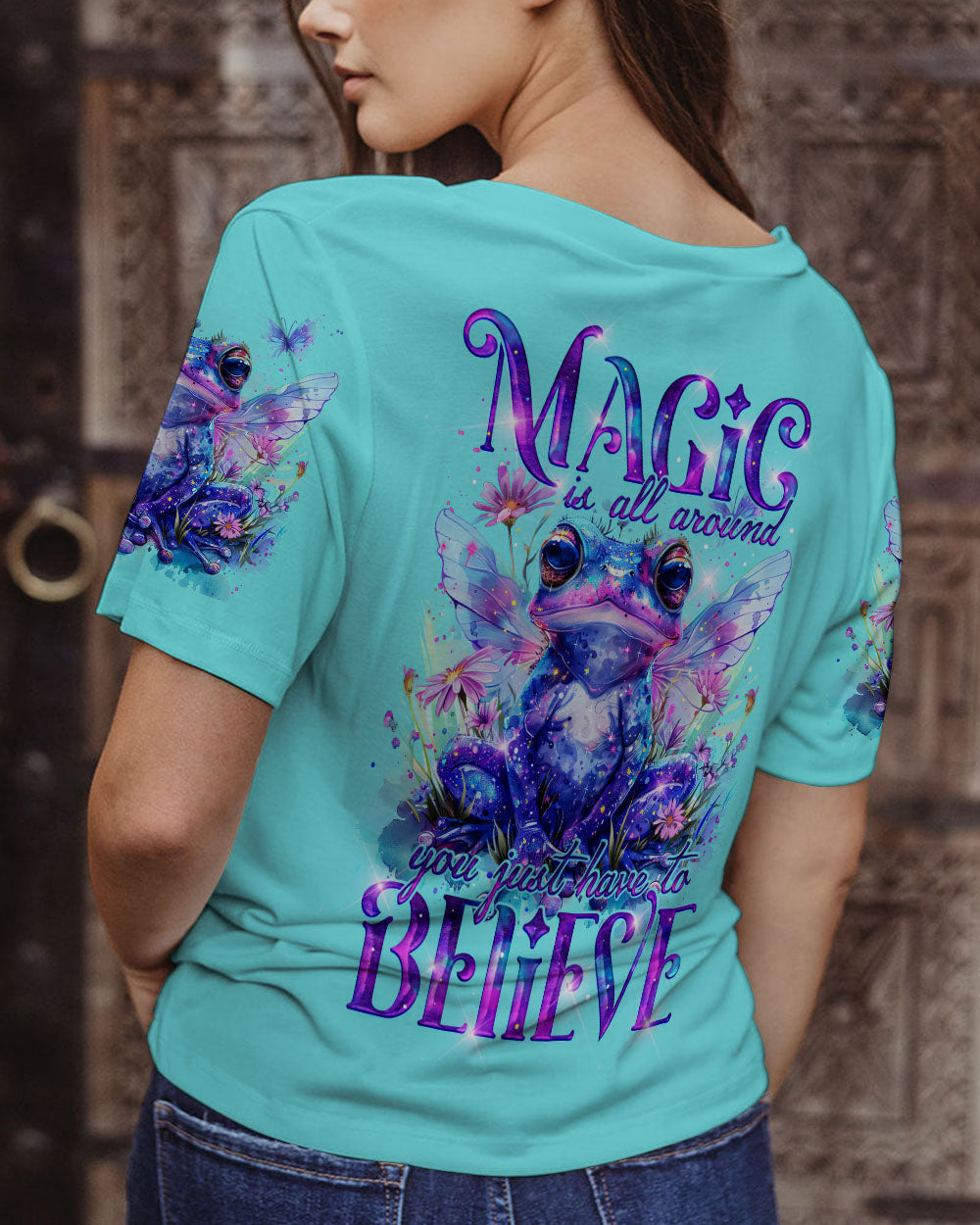 MAGIC IS ALL AROUND FROG ALL OVER PRINT - TY0603242
