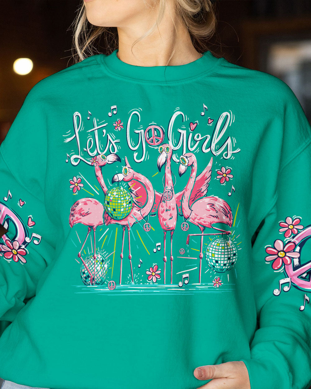 LET'S GO GIRLS FLAMINGO ALL OVER PRINT - TY0606231