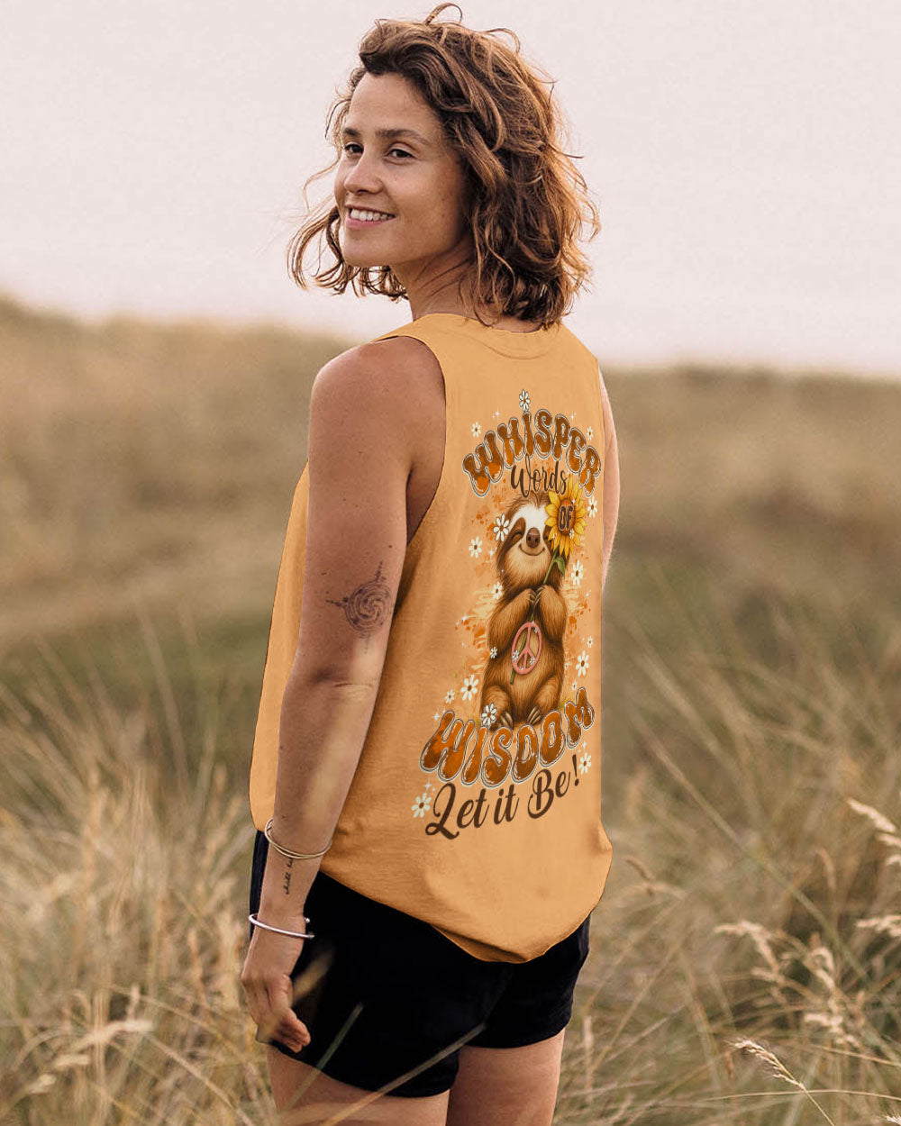 WHISPER WORDS OF WISDOM LET IT BE SLOTH ALL OVER PRINT - TY0609251