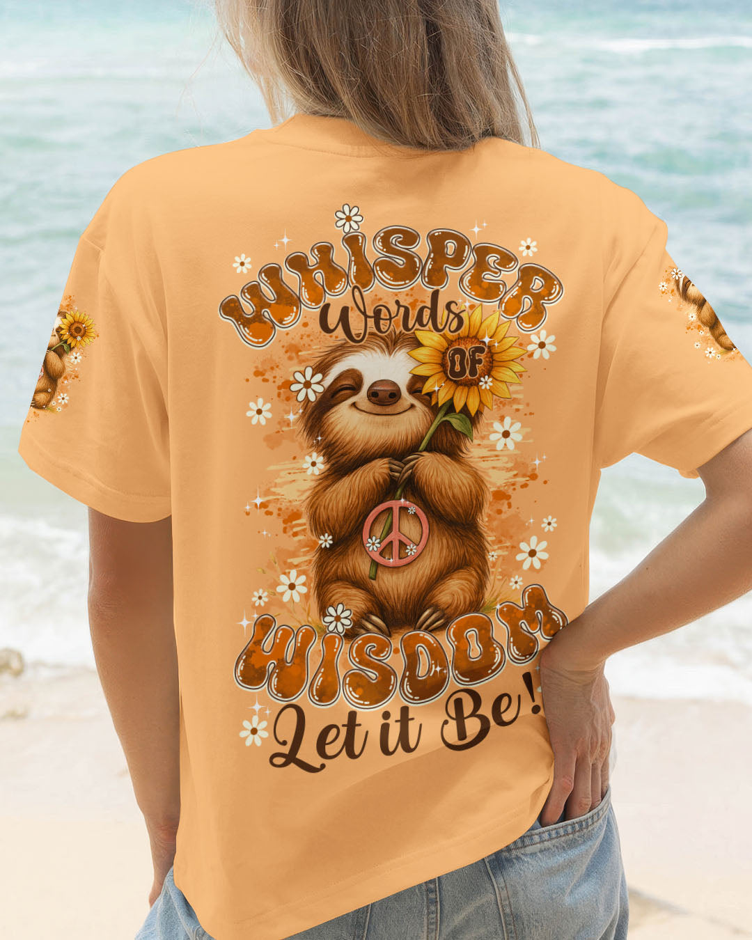 WHISPER WORDS OF WISDOM LET IT BE SLOTH ALL OVER PRINT - TY0609251