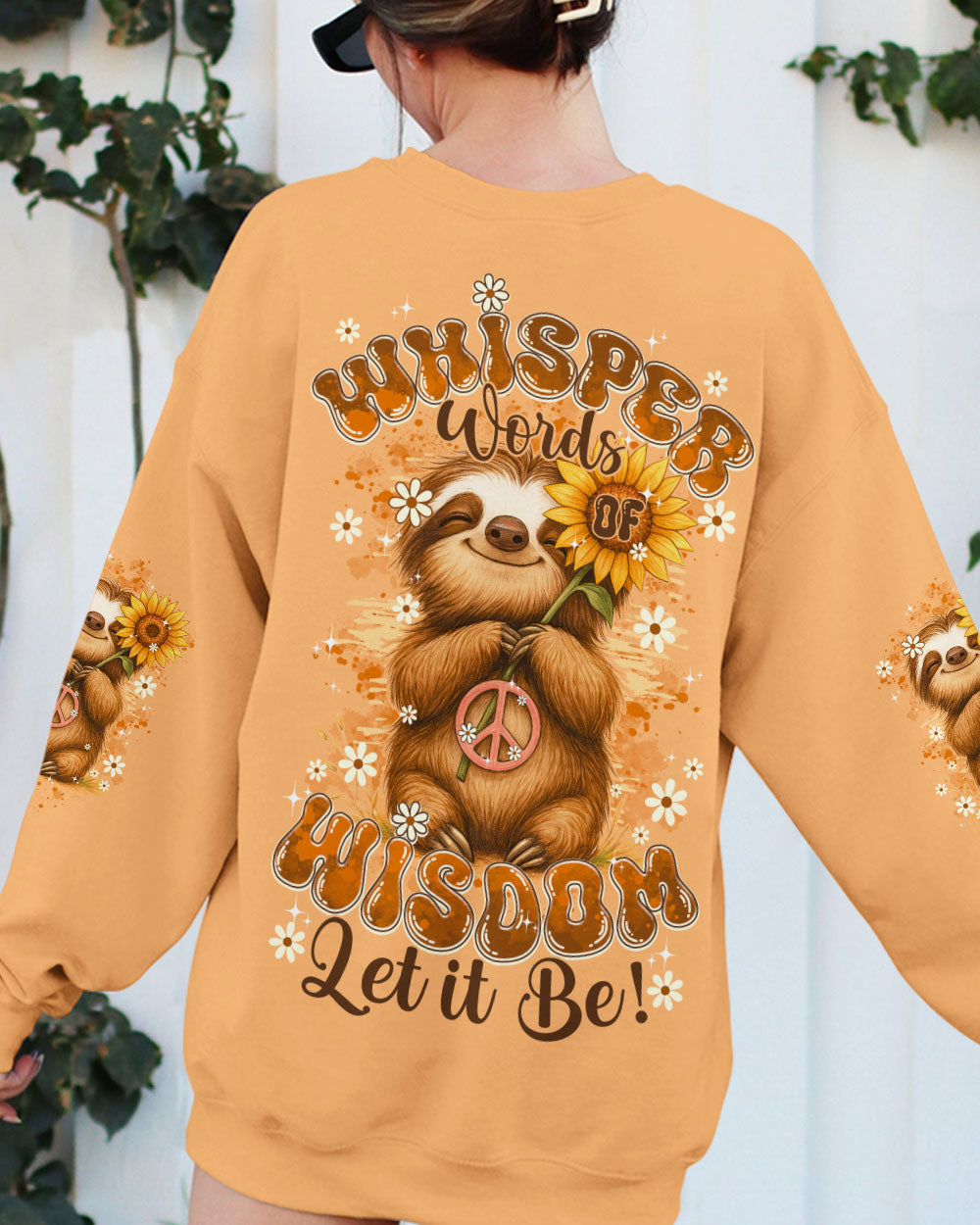 WHISPER WORDS OF WISDOM LET IT BE SLOTH ALL OVER PRINT - TY0609251