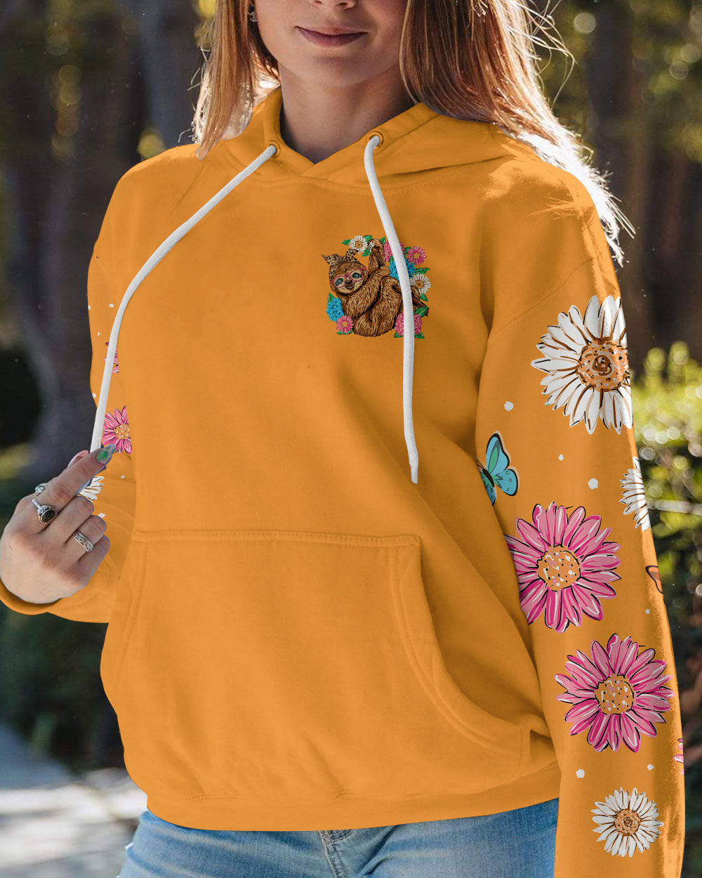 SWEET AND HAPPY SLOTH ALL OVER PRINT - TY0706231