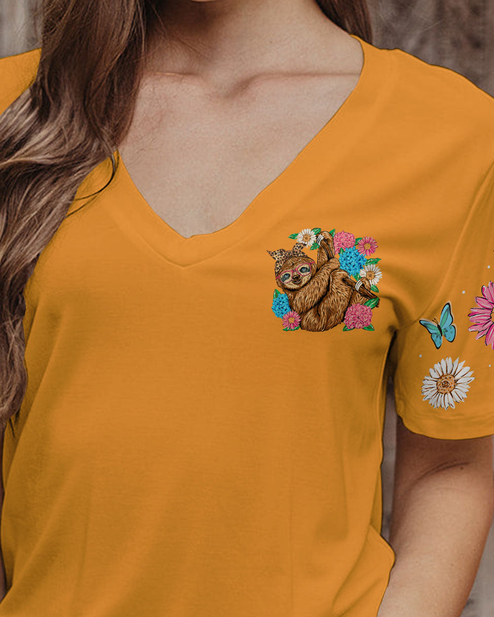 SWEET AND HAPPY SLOTH ALL OVER PRINT - TY0706231