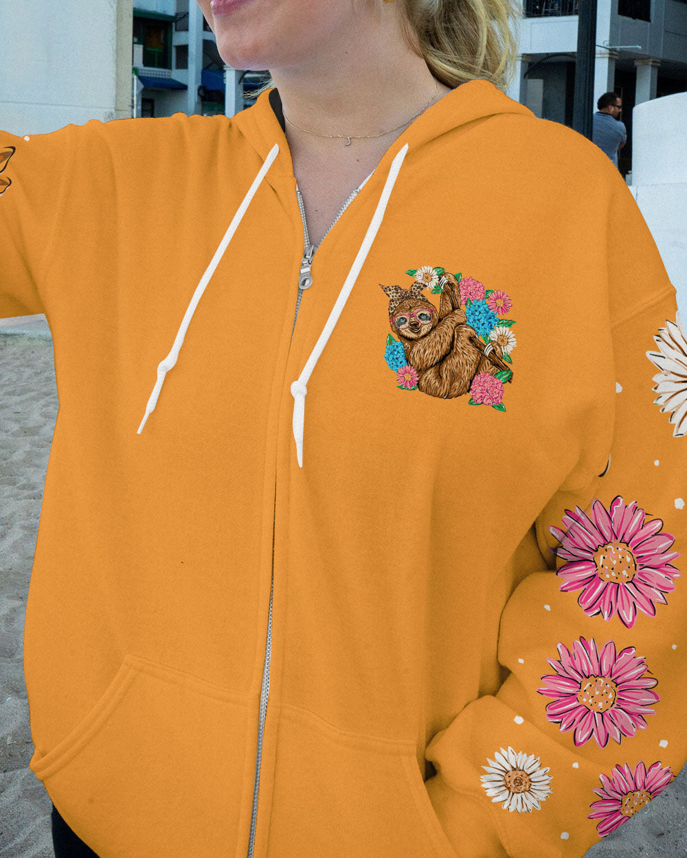 SWEET AND HAPPY SLOTH ALL OVER PRINT - TY0706231