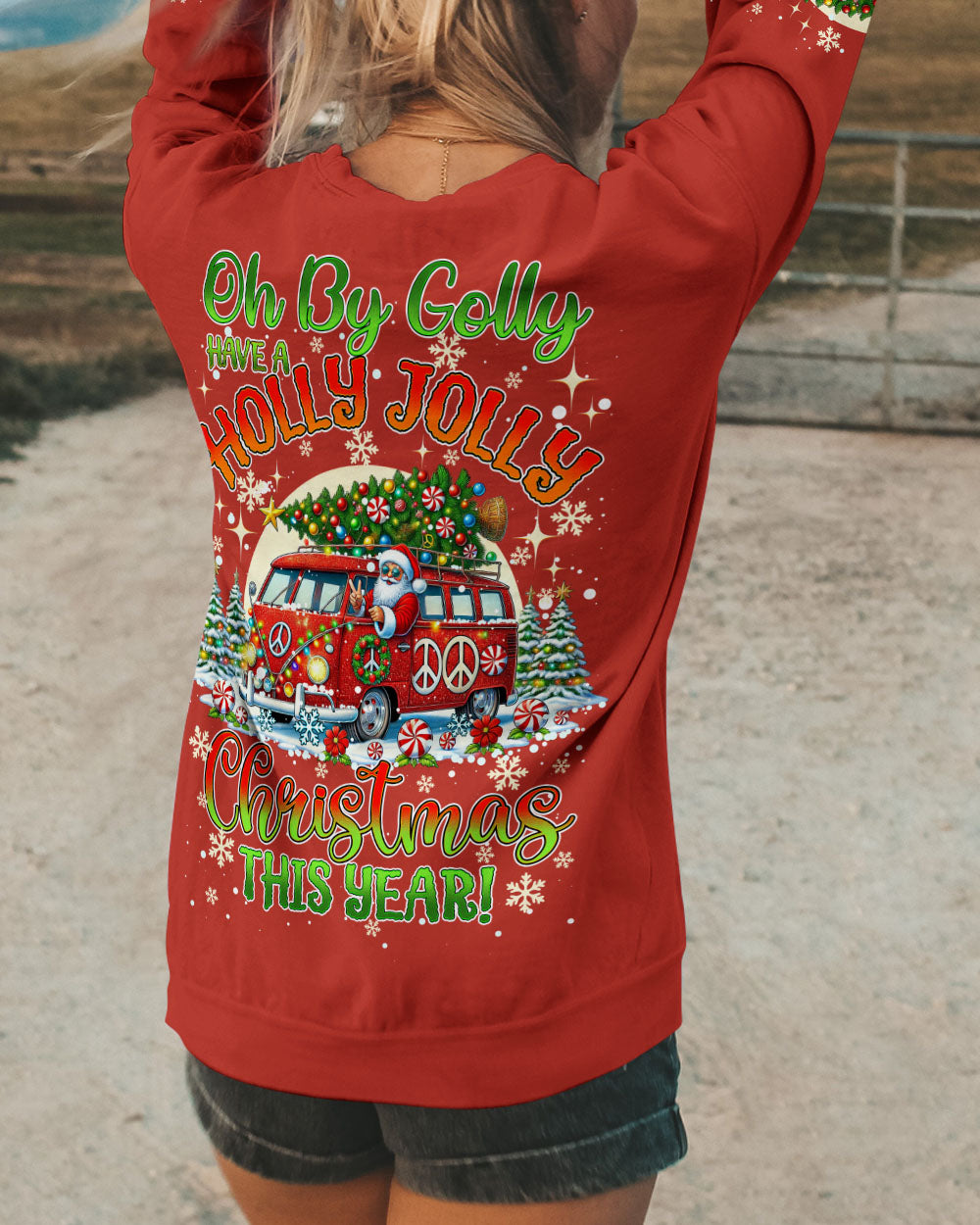 OH BY GOLLY CHRISTMAS ALL OVER PRINT - TY0810242