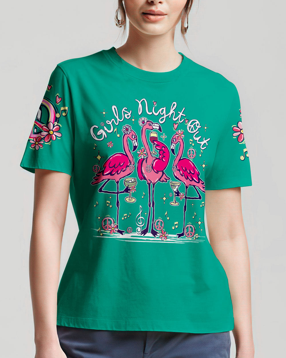 GIRLS NIGHT OUT FLAMINGO ALL OVER PRINT - TY0904241