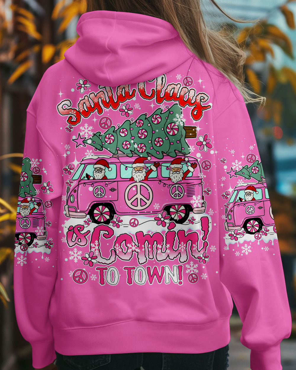 SANTA CLAUS IS COMING CHRISTMAS ALL OVER PRINT - TY0910242