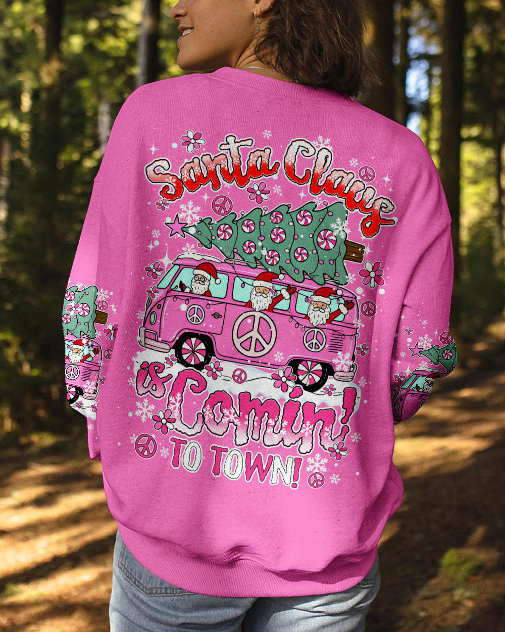 SANTA CLAUS IS COMING CHRISTMAS ALL OVER PRINT - TY0910242
