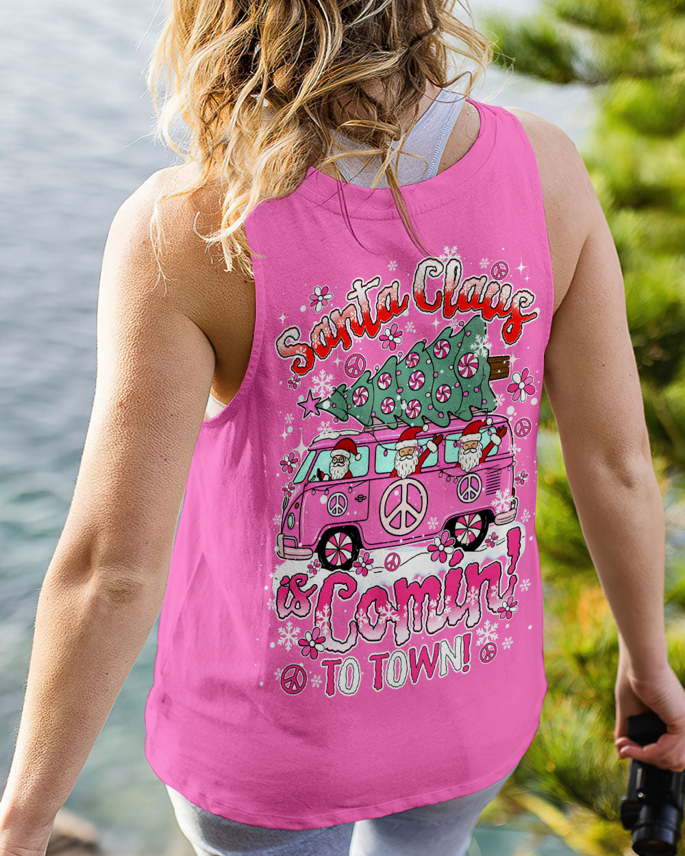 SANTA CLAUS IS COMING CHRISTMAS ALL OVER PRINT - TY0910242