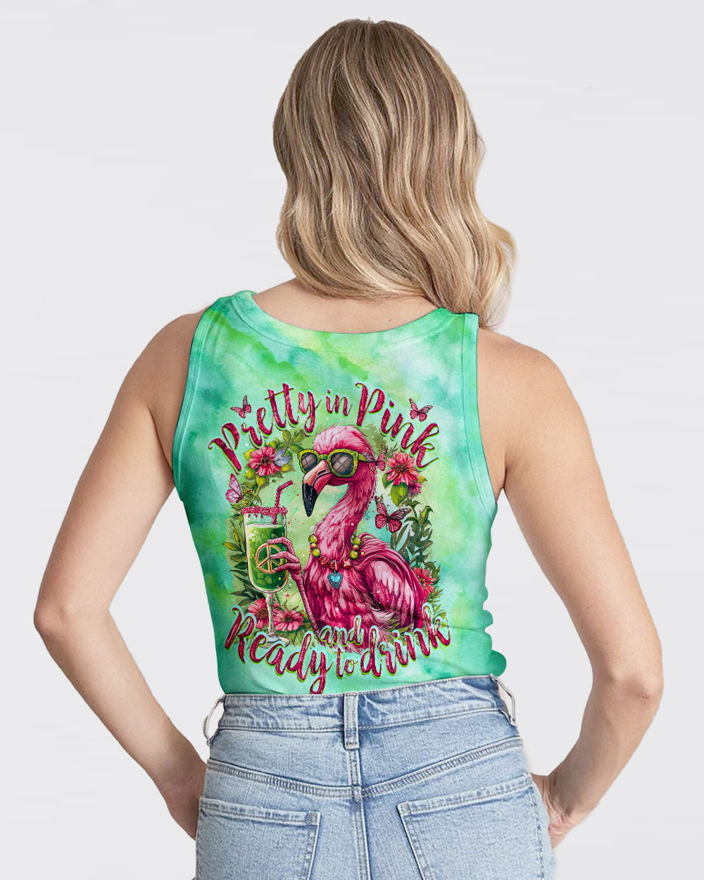 PRETTY IN PINK FLAMINGO ALL OVER PRINT - TY1004242