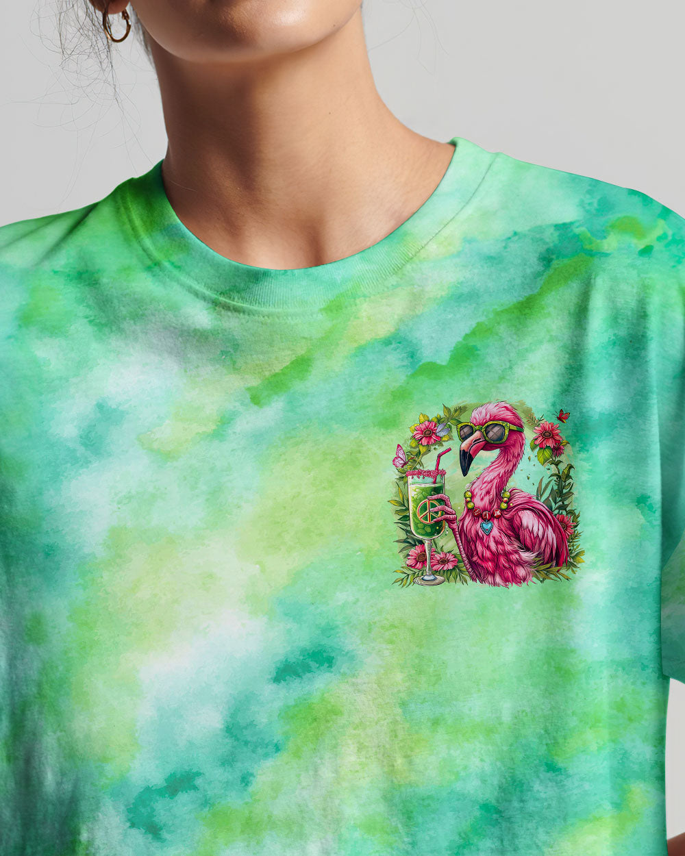 PRETTY IN PINK FLAMINGO ALL OVER PRINT - TY1004242