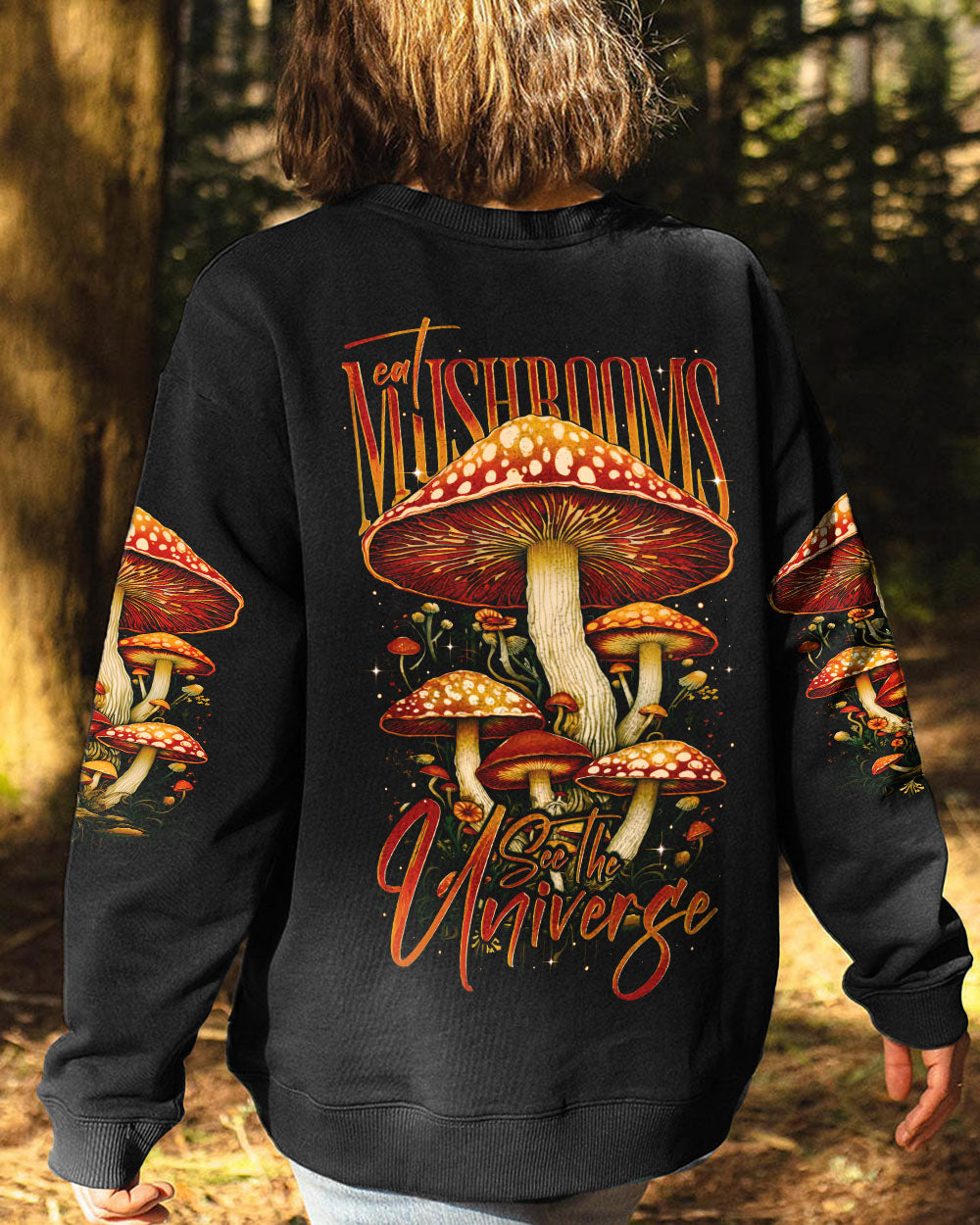 EAT MUSHROOMS SEE THE UNIVERSE ALL OVER PRINT - TY1004243