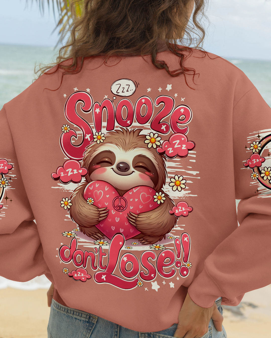 SNOOSE DON'T LOSE SLOTH HIPPIE ALL OVER PRINT - TY1007251
